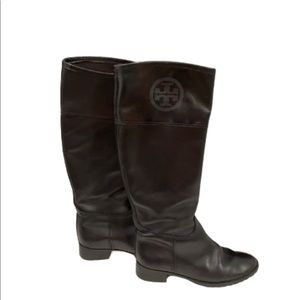 Tory Burch Jackson Black Riding Boots